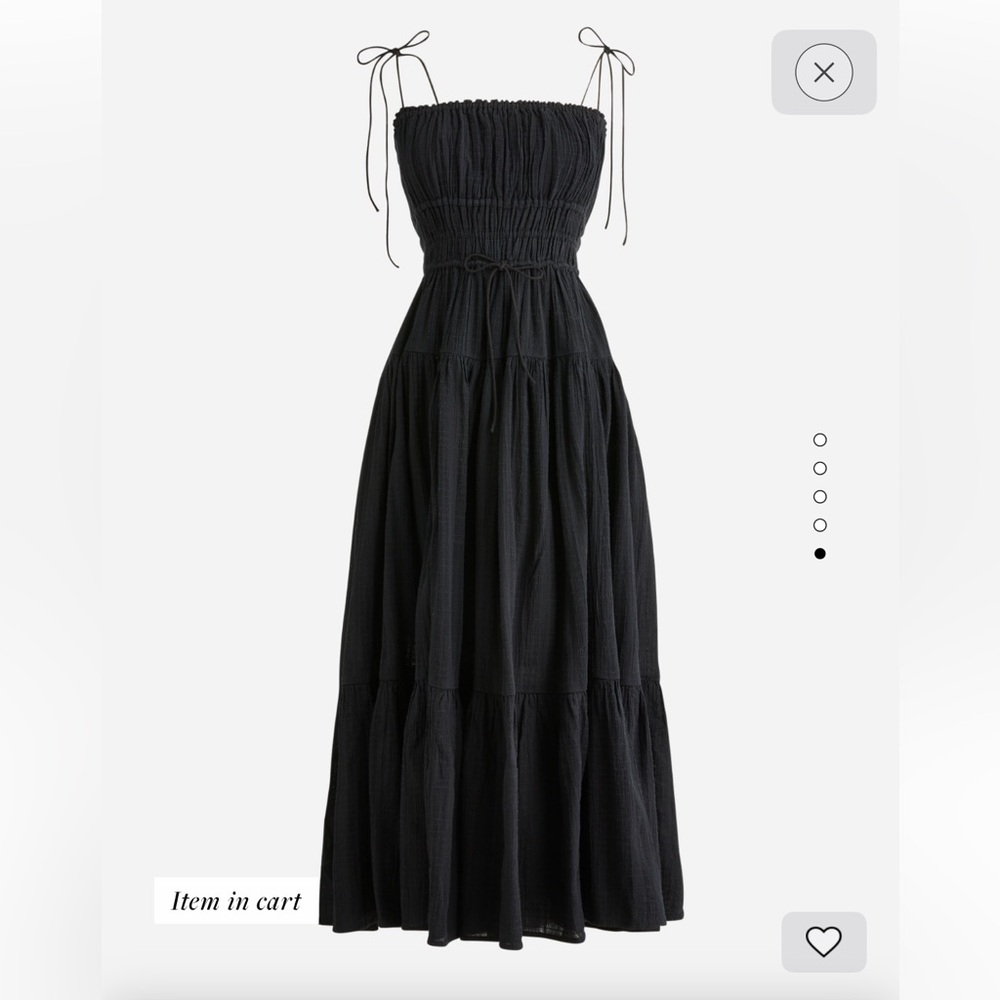Clio dress in textured gauze MEDIUM NWT